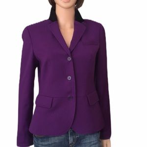 Talbots purple with black velvet collar bl…